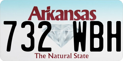 AR license plate 732WBH