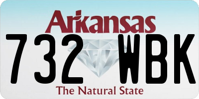 AR license plate 732WBK