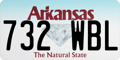 AR license plate 732WBL