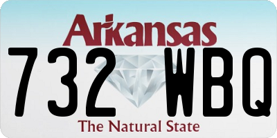 AR license plate 732WBQ