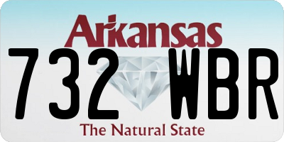 AR license plate 732WBR