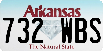 AR license plate 732WBS