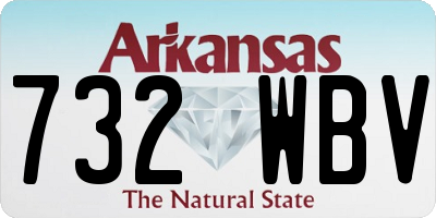 AR license plate 732WBV