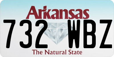 AR license plate 732WBZ