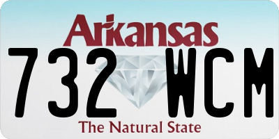 AR license plate 732WCM