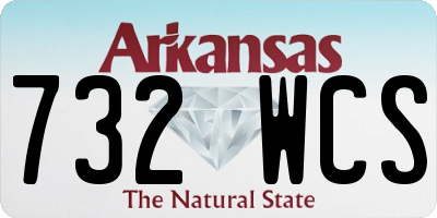 AR license plate 732WCS