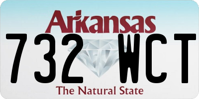 AR license plate 732WCT