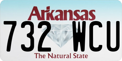 AR license plate 732WCU