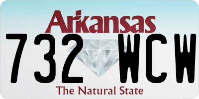 AR license plate 732WCW