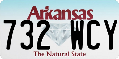AR license plate 732WCY