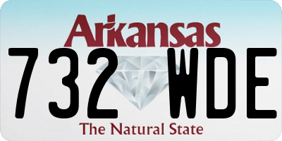 AR license plate 732WDE