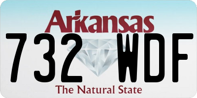 AR license plate 732WDF
