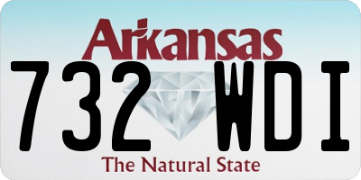 AR license plate 732WDI