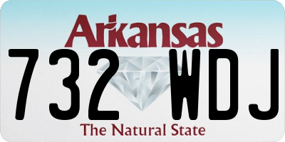 AR license plate 732WDJ