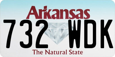 AR license plate 732WDK