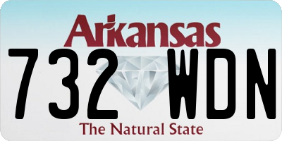 AR license plate 732WDN