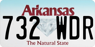 AR license plate 732WDR