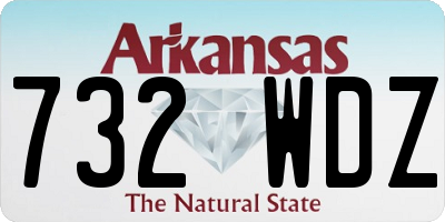 AR license plate 732WDZ