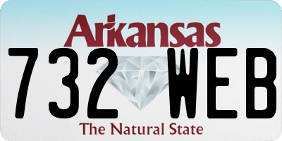 AR license plate 732WEB