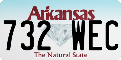 AR license plate 732WEC
