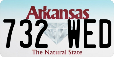 AR license plate 732WED