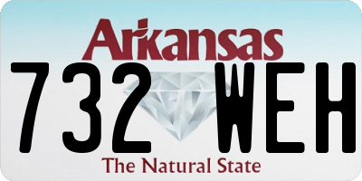 AR license plate 732WEH