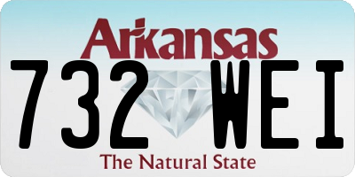 AR license plate 732WEI