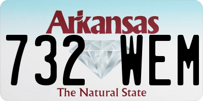 AR license plate 732WEM