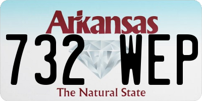 AR license plate 732WEP