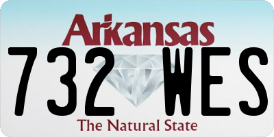 AR license plate 732WES
