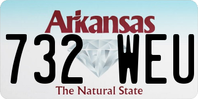 AR license plate 732WEU