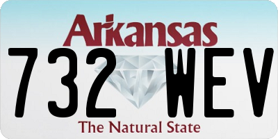 AR license plate 732WEV