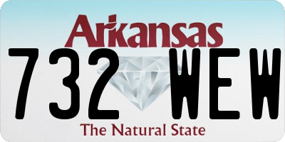 AR license plate 732WEW