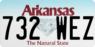 AR license plate 732WEZ