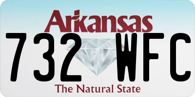 AR license plate 732WFC