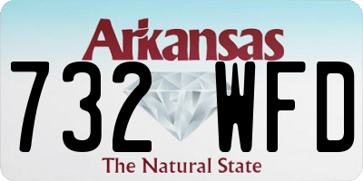 AR license plate 732WFD