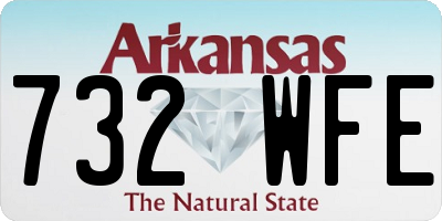 AR license plate 732WFE