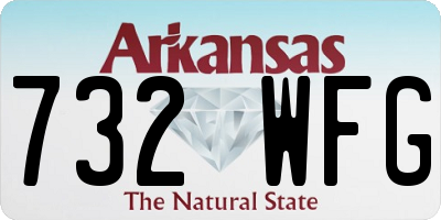 AR license plate 732WFG