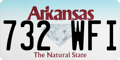 AR license plate 732WFI