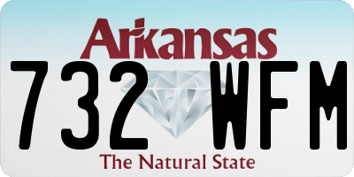 AR license plate 732WFM