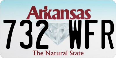 AR license plate 732WFR