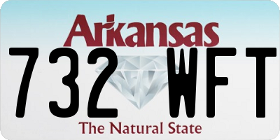 AR license plate 732WFT