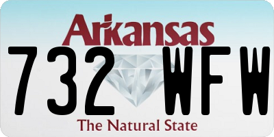 AR license plate 732WFW