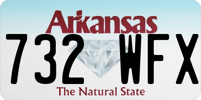 AR license plate 732WFX