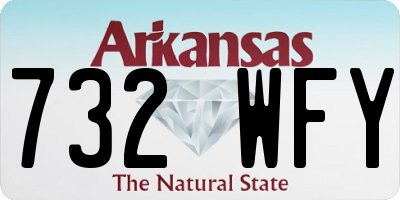 AR license plate 732WFY