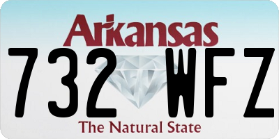 AR license plate 732WFZ