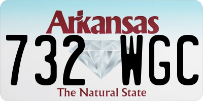AR license plate 732WGC