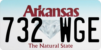 AR license plate 732WGE