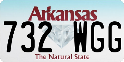 AR license plate 732WGG