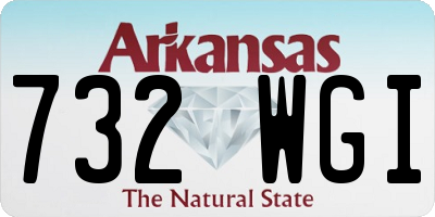 AR license plate 732WGI